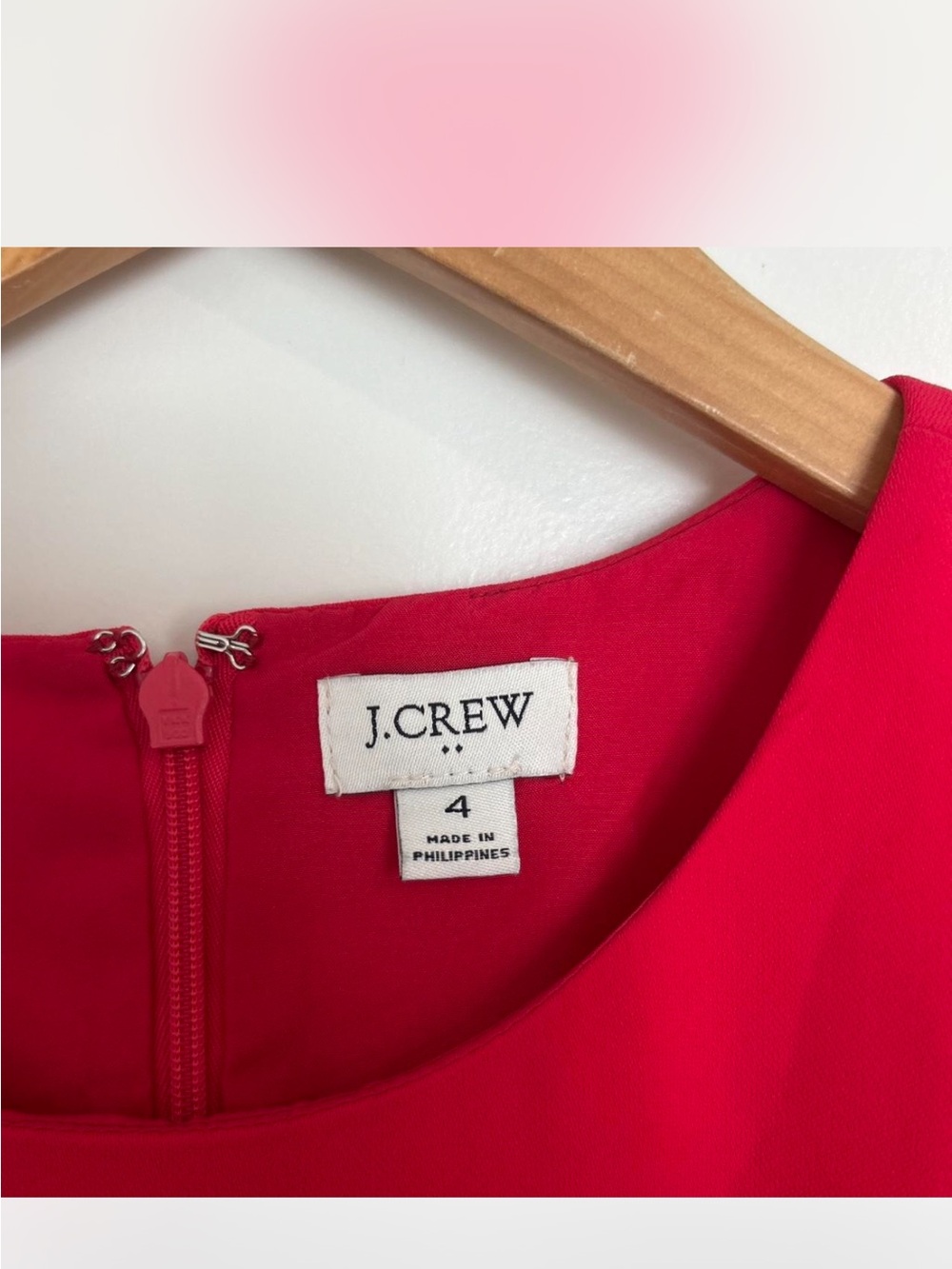 J. Crew Coral Tie-Waist Short-Sleeve Mini Dress sz 4, classic work to weekend - Picture 3 of 12